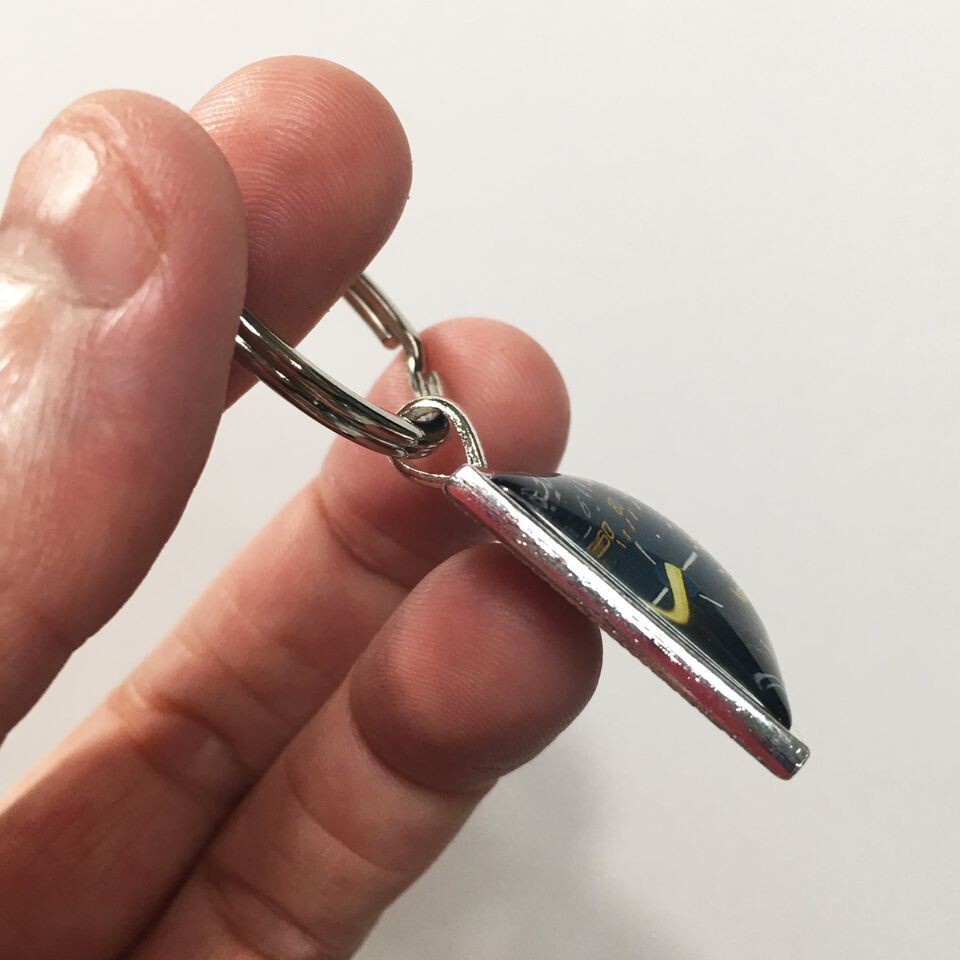 GM Chevrolet C10 Chevy Truck Chrome Badge Emblem Ornament Bowtie Keychain