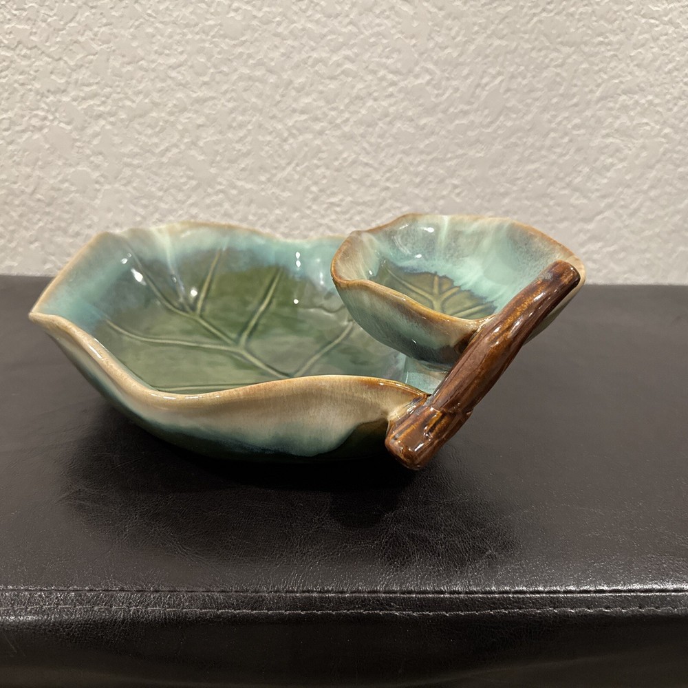 leaf shaped chip and dip platter