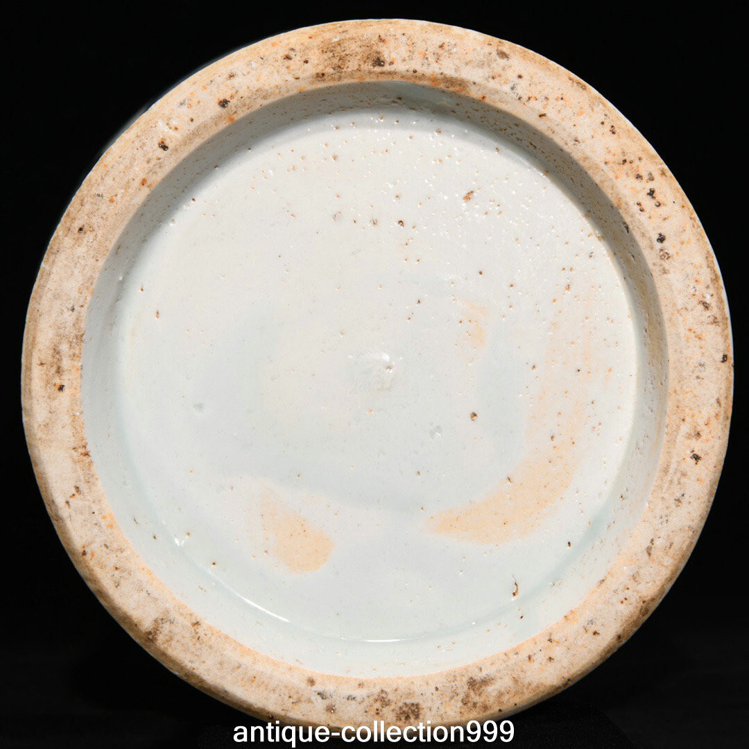 13" Old Dynasty Blue White Underglaze Red Porcelain Plum Flower Bottle Vase Pair