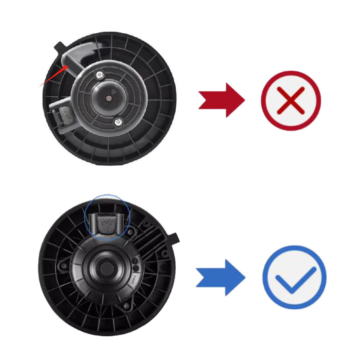 Heater Blower Motor Fan for 07-13 Chevrolet Silverado/GMC Sierra 1500 2500 Tahoe