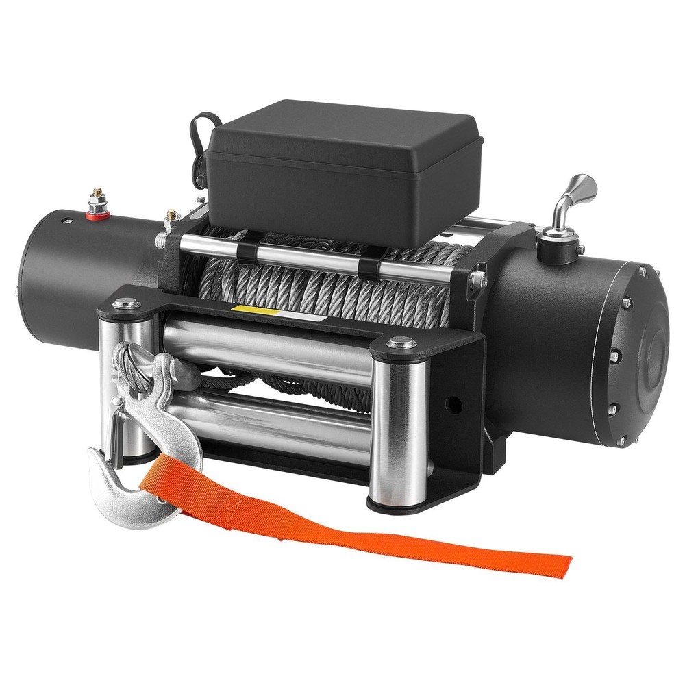 12000lb 12V Pulling Winch 0.36in x 80ft Rope IP55 High Security Remote
