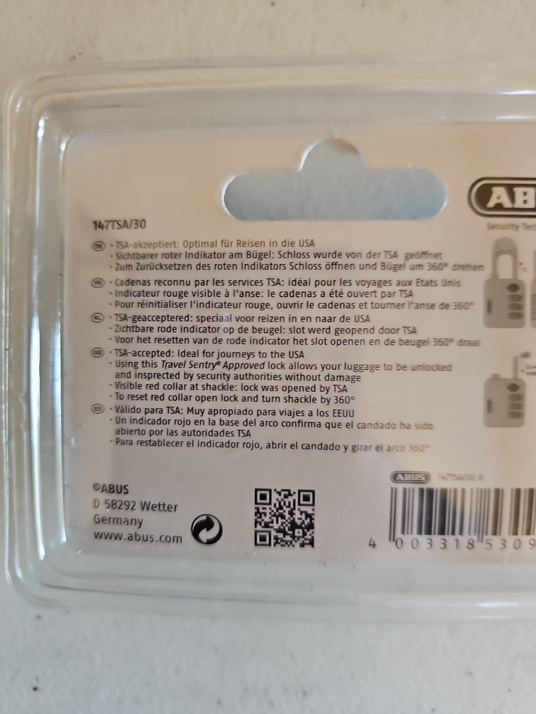 Abus Travel USA / 147TSA
