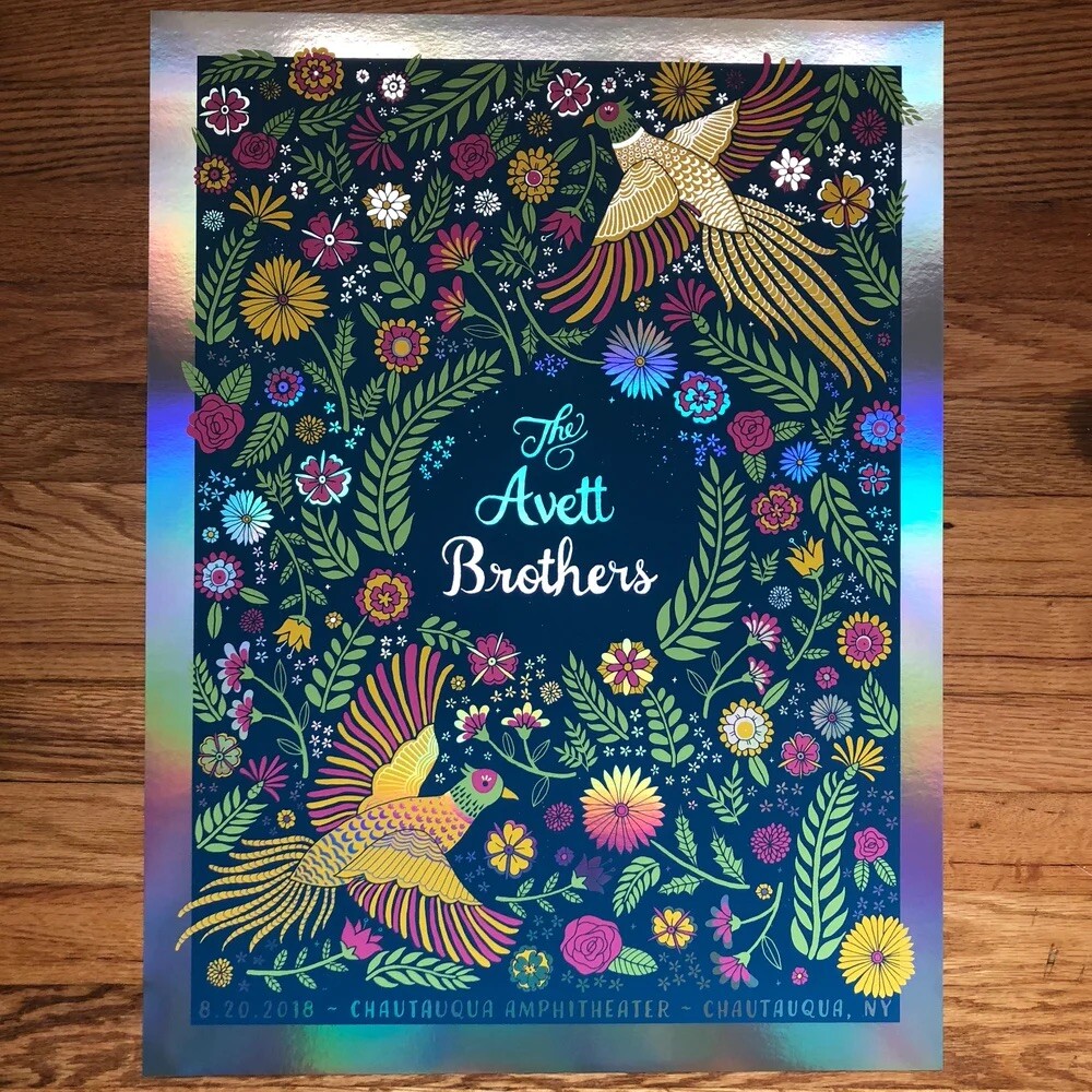 The Avett Brothers Chautauqua 2018 Foil Variant Kat Lamp LE x/10
