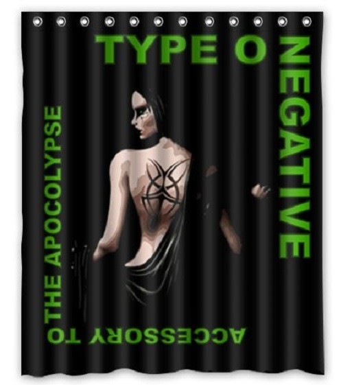 new Type O Negative shower curtain waterproof polyester with hooks