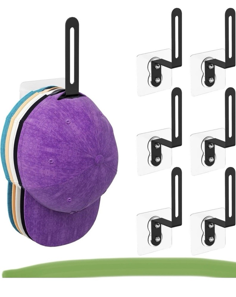 Hat Organizer for Baseball Caps Organizer, Sticky Hat Rack for Wall Adhesive...