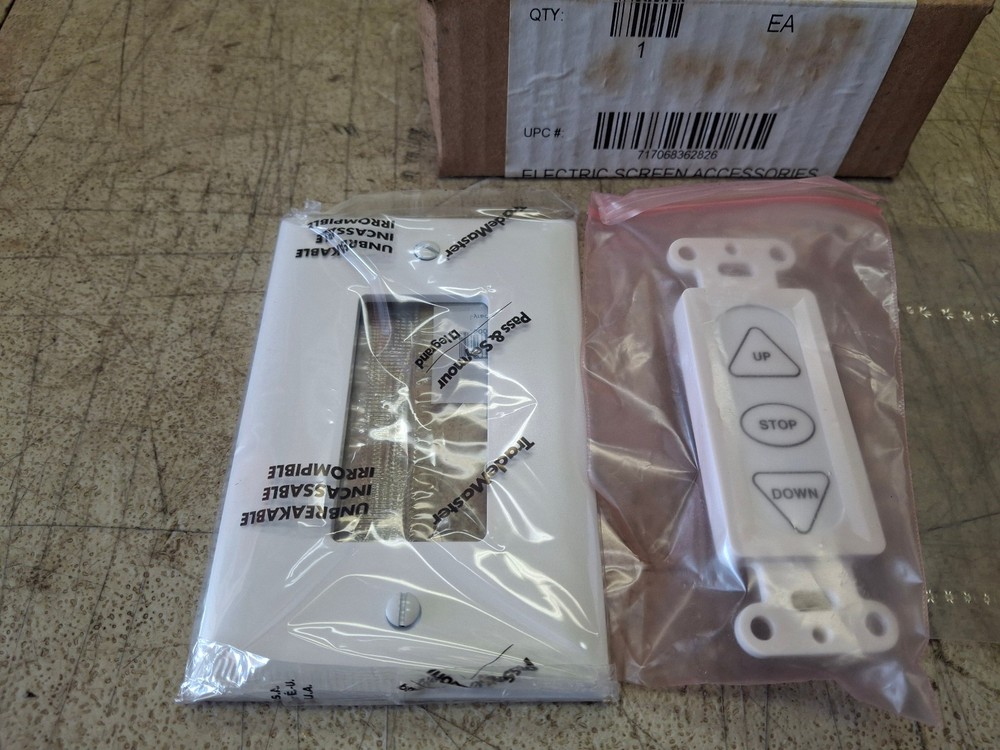 Da-Lite 38886 Built-In Smart Motor Hardware Kit Switch White