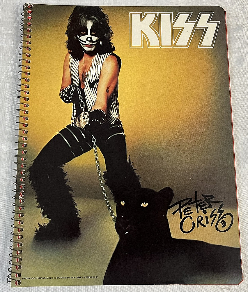 KISS "Peter" Notebook Original 1978 Aucoin Red Order Form Catman Unused Exc Rare