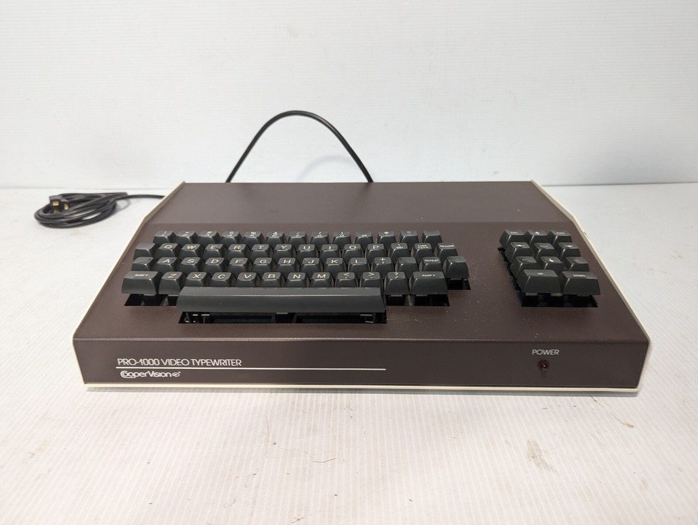 Cooper Vision Pro-1000 video typewriter, vintage design
