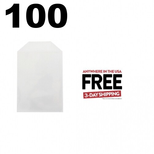 100 CPP Clear Plastic Sleeve with Flap (Fits 14mm DVD Case Artwork) **1-3 DAYS