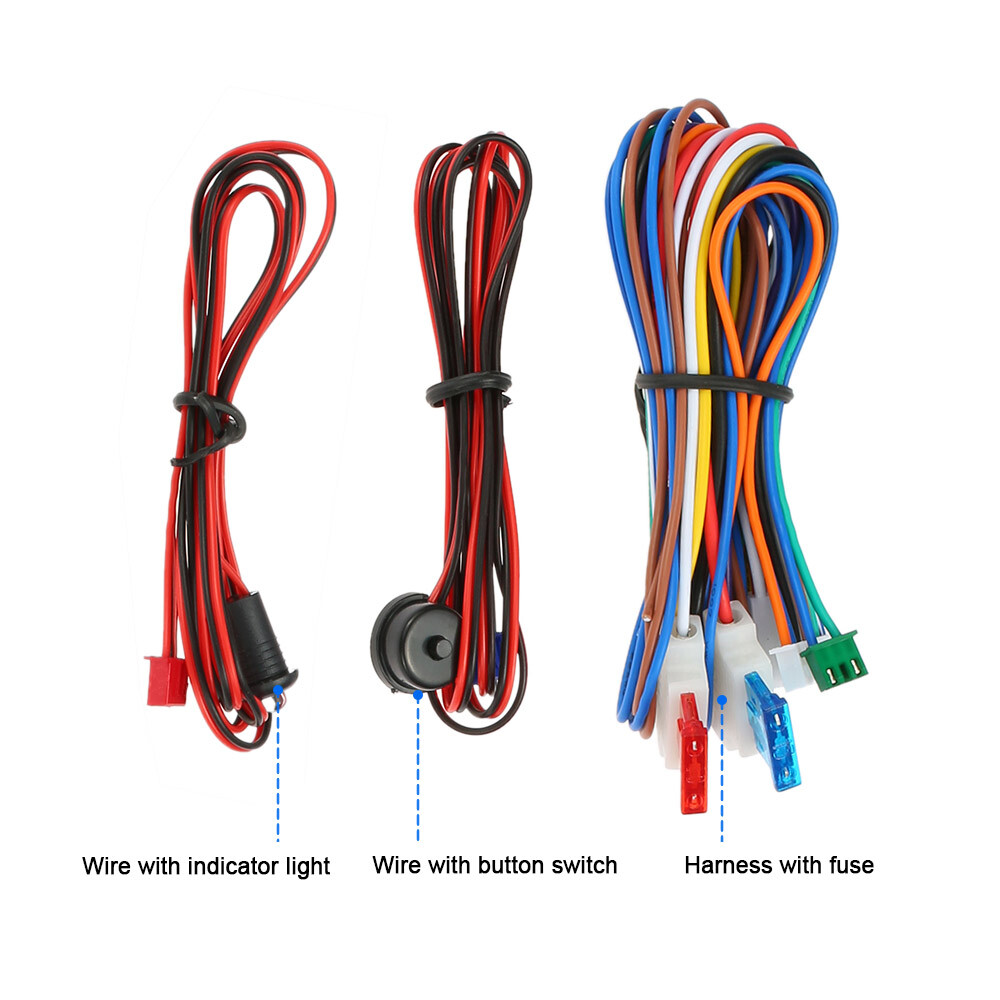 Car Alarm Remote Start Keyless Vehicle Security System 2 Remote Controller R2I1