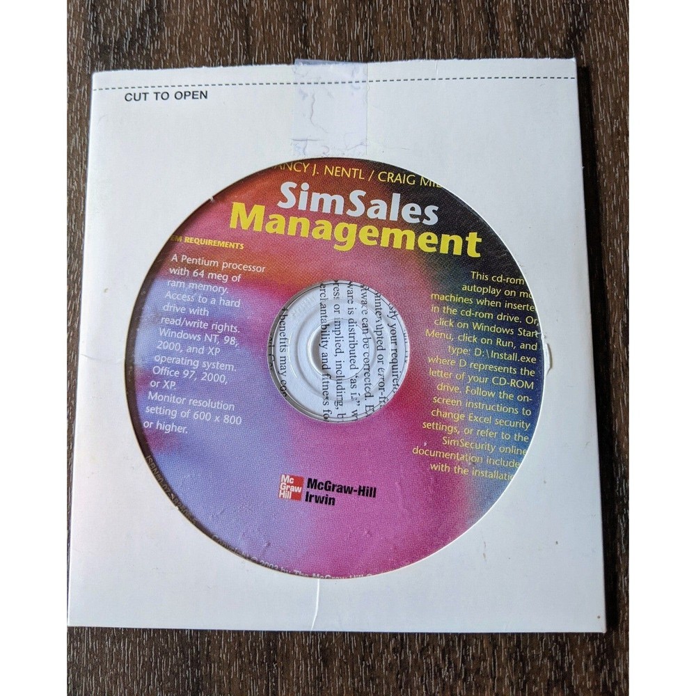 McGraw-Hill Irwin Sims Sales Management CD