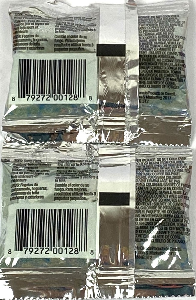 Funky Colored Flames Fire Color Changing Packets 2-Pack