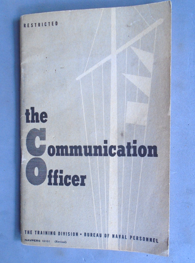 the Navy Communication Officer guidebook 1944 edtion