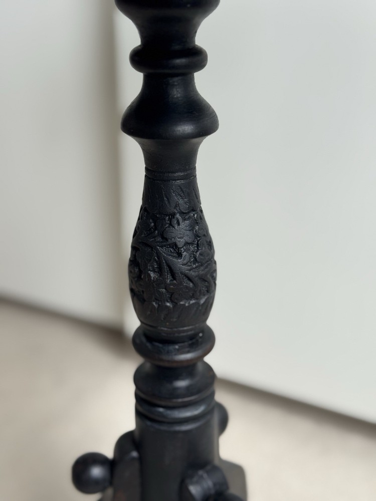 Vintage Side Wine Table Carved