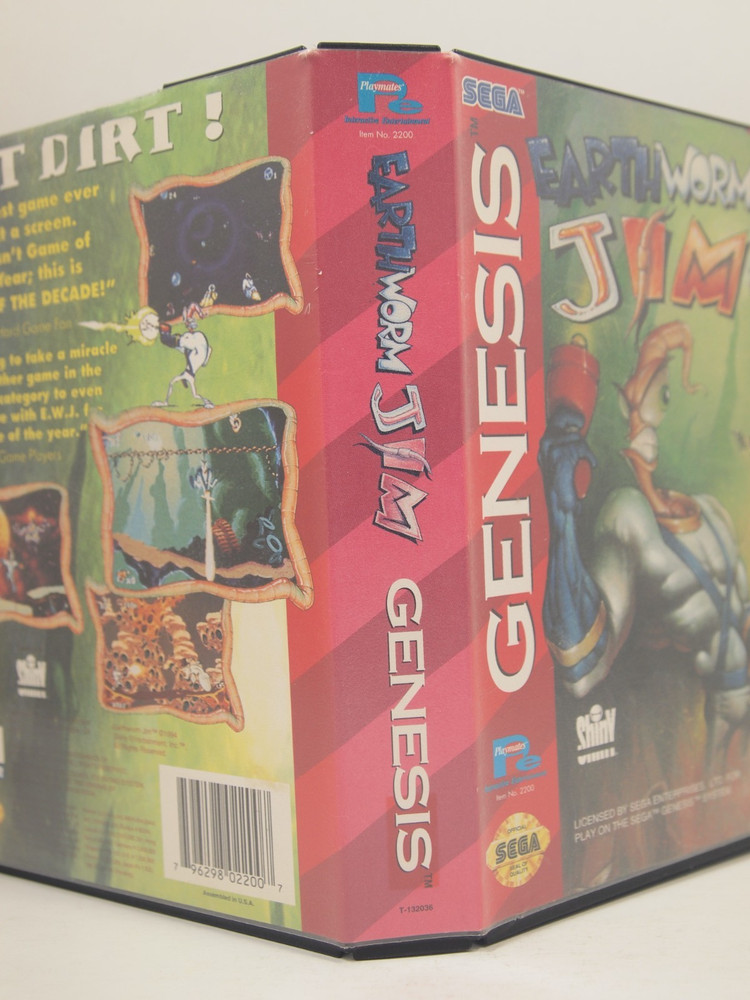 Earthworm Jim (SEGA Genesis) Authentic BOX ONLY