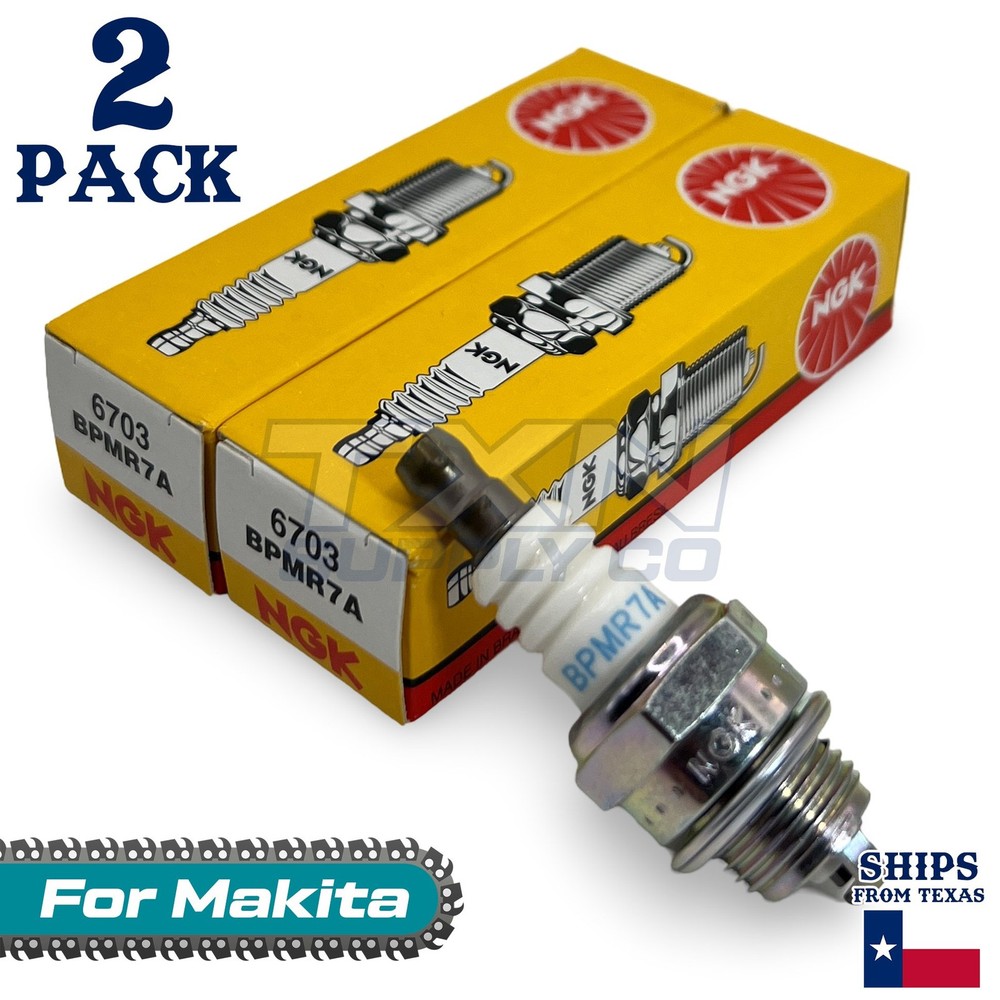 2 Pack NGK Spark Plug - For DCS461 Makita Chainsaw