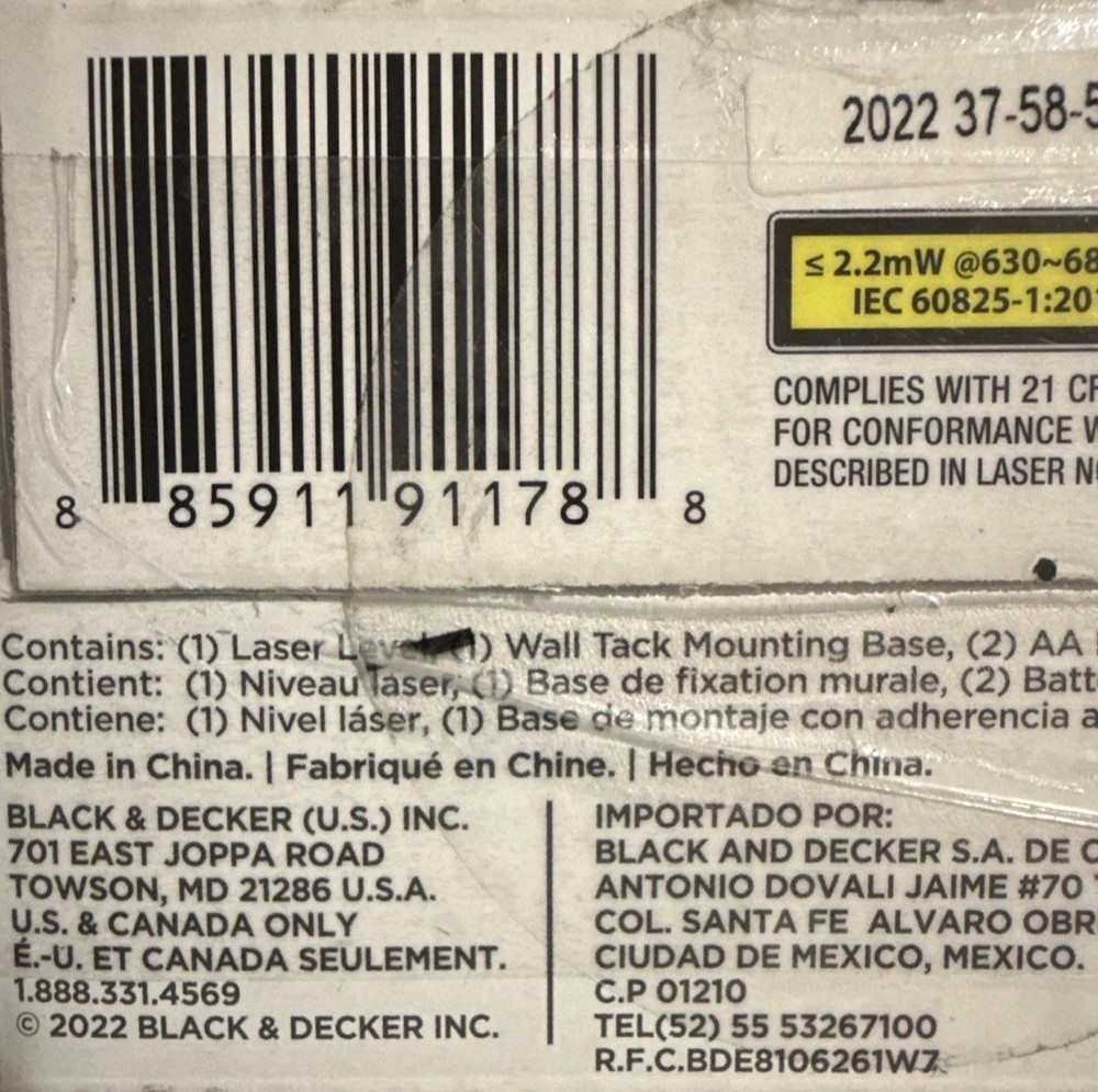 BLACK+DECKER Reviva Laser Level - REVBDLL100
