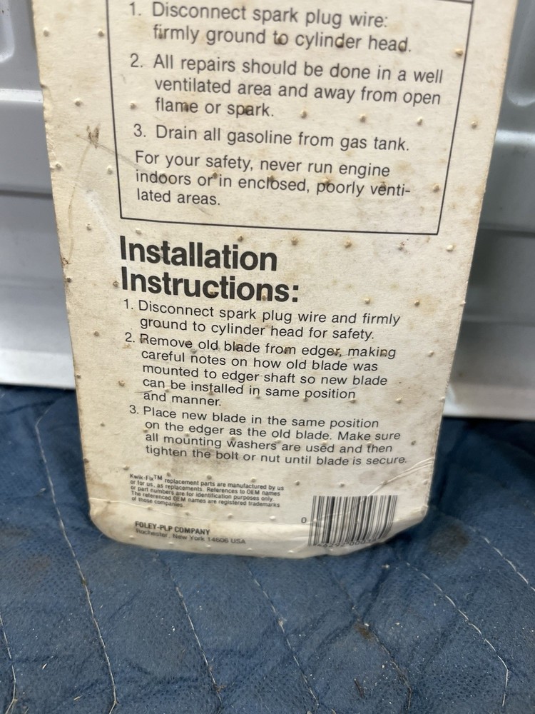 Kwik Fix Universal Edger Blade 512-206