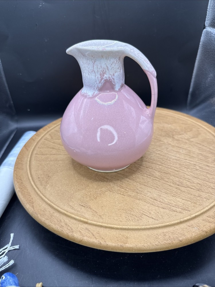 Pink Drip Glaze Ceramic Pitcher