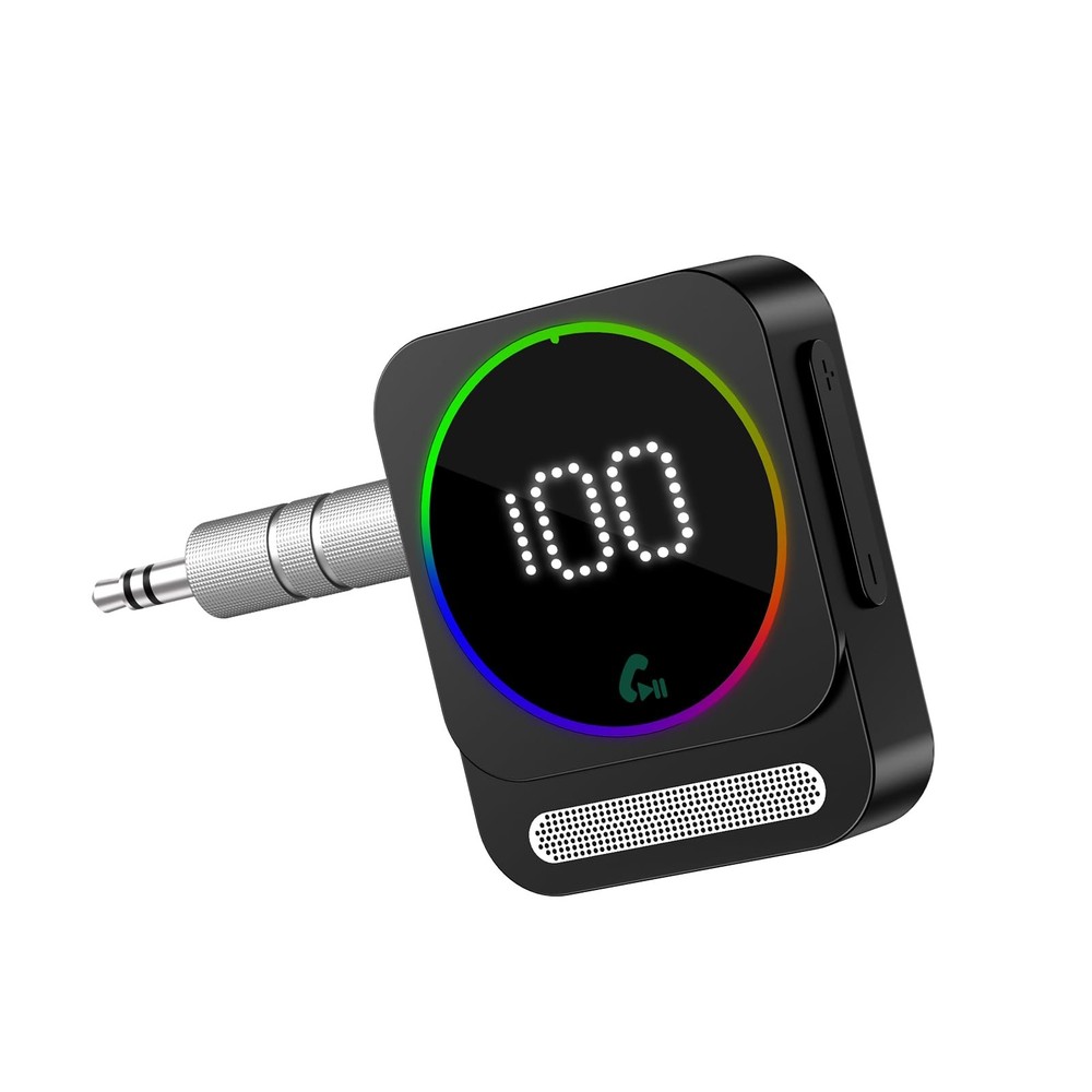 Bluetooth 5.3 AUX Adapter for Car, Wireless Bluetooth Audio Receiver, Noise C...