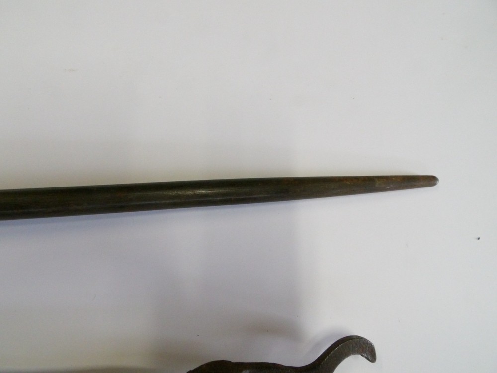 Antique Blacksmith Tools, Hooks, Knife Sharpener, Etc