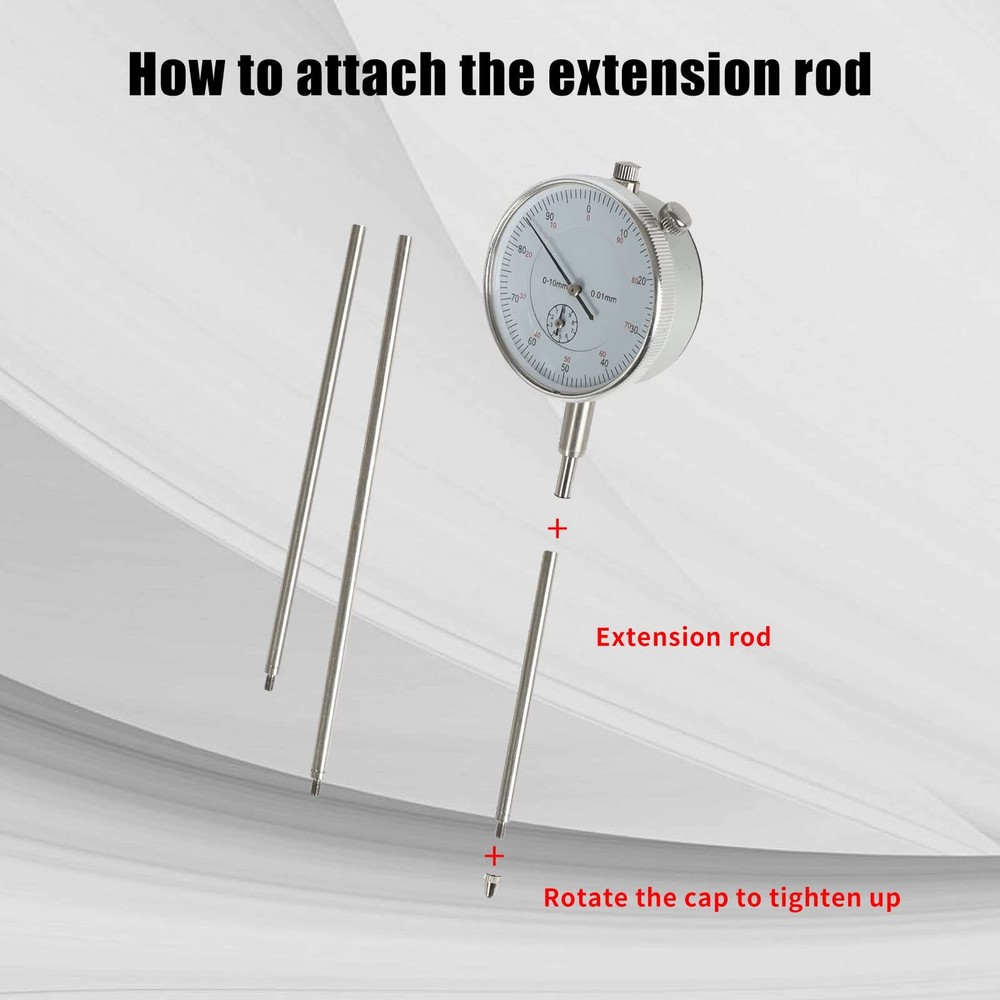 Dial Indicator Extension Stem Rod,6 Pieces Digital Extension...