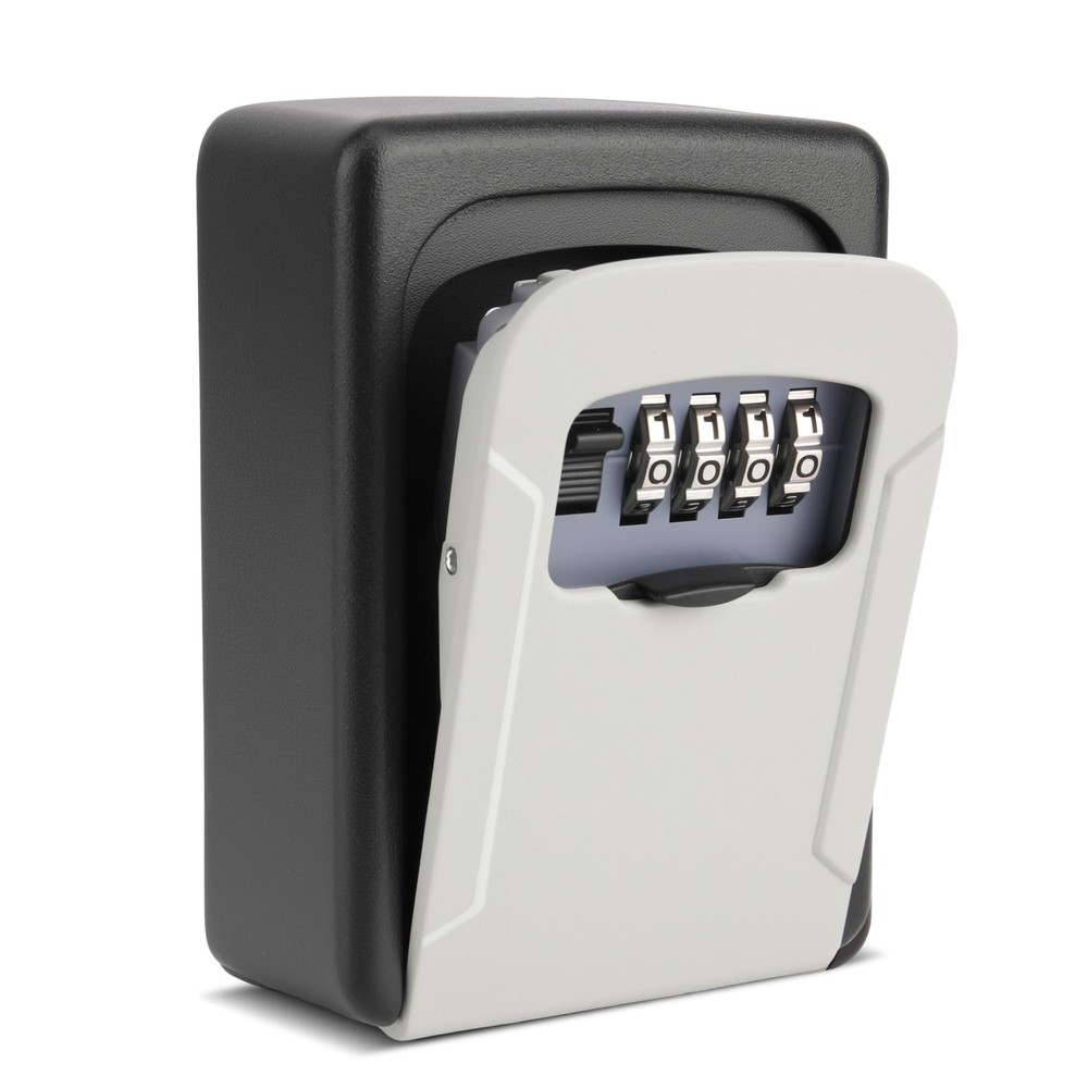 Wall-Mounted Combination Key Lock Box for Secure Storage