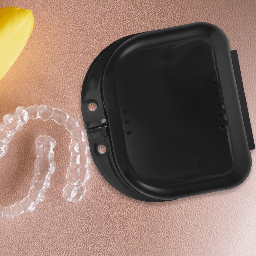 1 Set Denture Box Brace Case Small Denture Container Storage Boxes Retainer