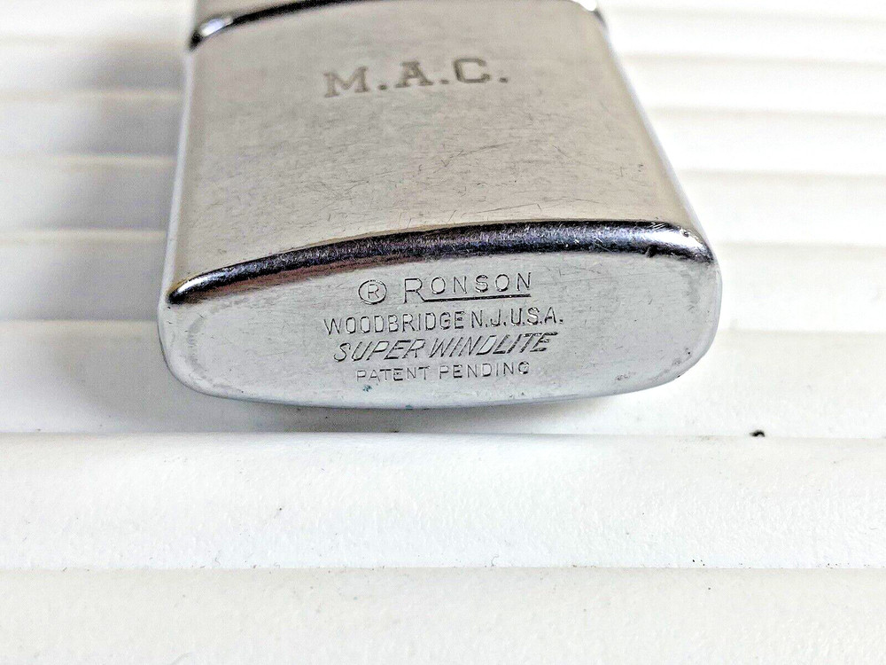 MAC Ronson super windlite Vintage Lighter 54F2