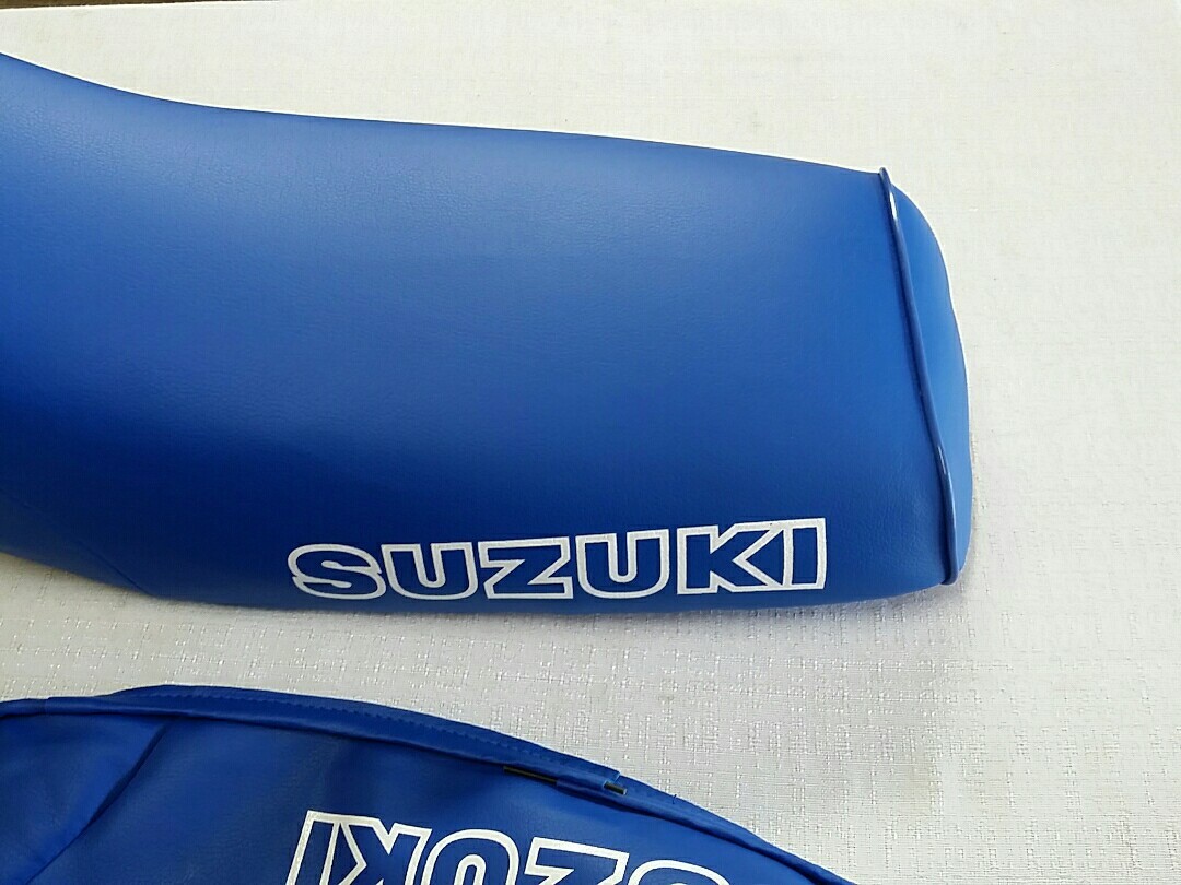 SUZUKI ALT50 LT50 SEAT COVER 1983 TO 1985 MODEL SEAT COVER BLUE**outline** (S53)
