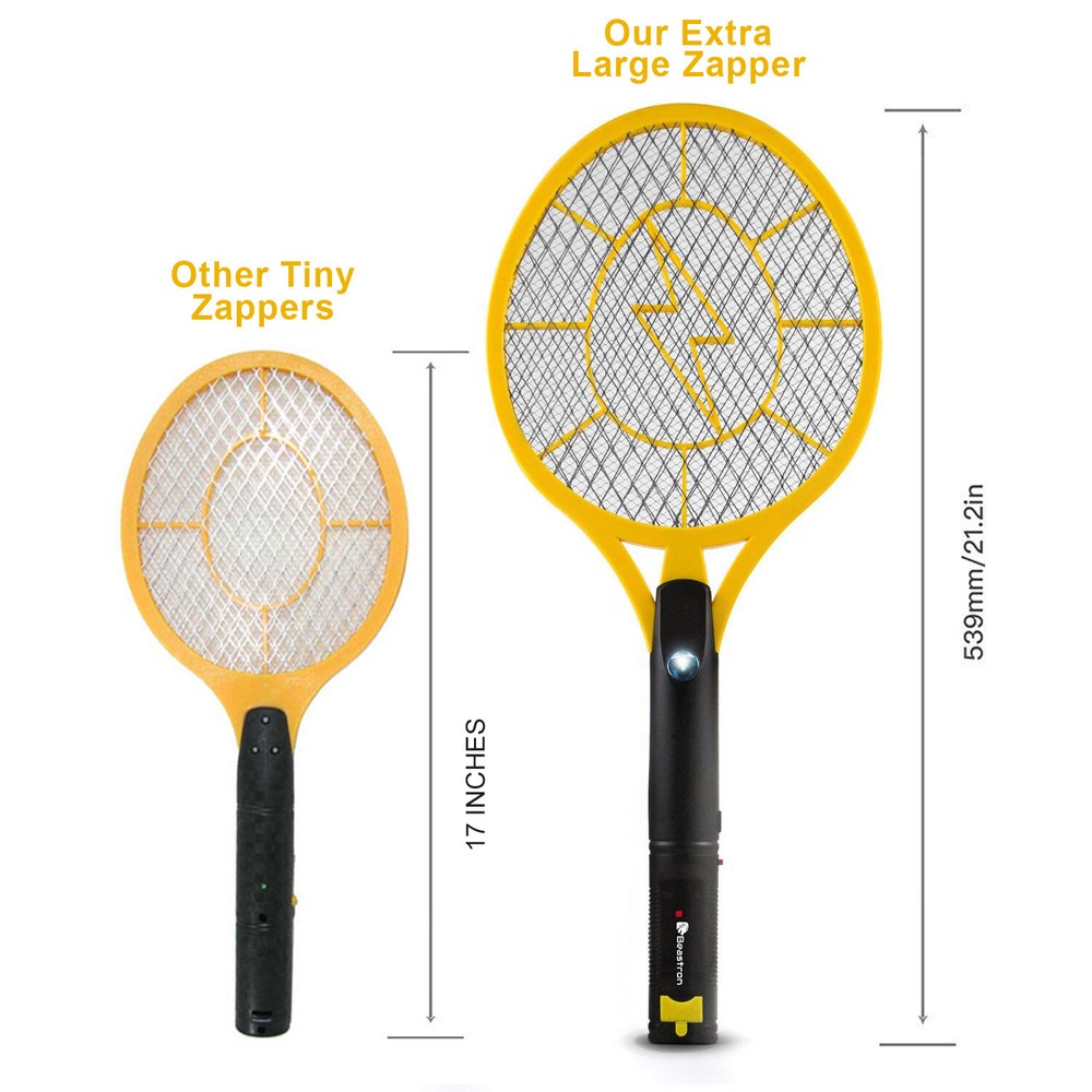 Beastron Rechargeable Bug Zapper, 3000 Volt Usb Charging - mesh safe (1-2 Pack)
