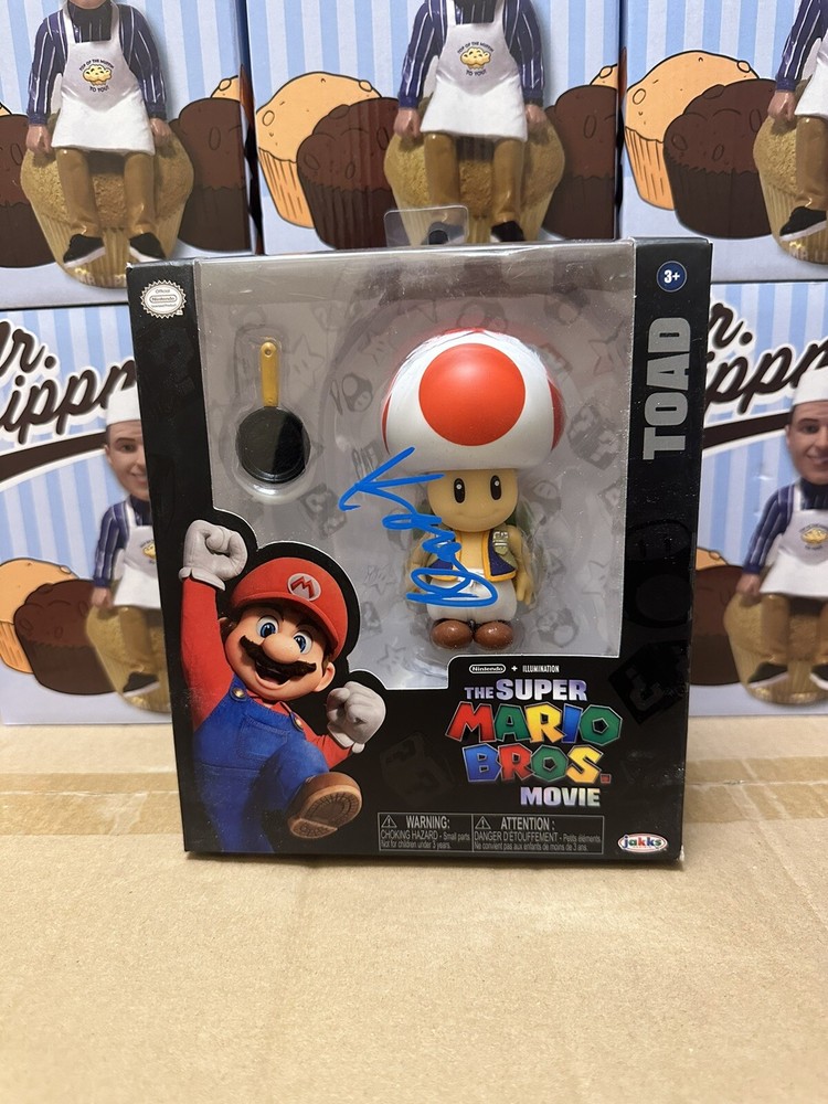 KEEGAN MICHAEL KEY SIGNED SUPER MARIO BROS TOAD ACTION FIGURE