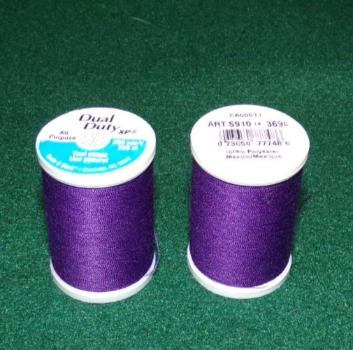 Dual Duty All Purpose Polyester Thread, 250 yards, Purple (3690)