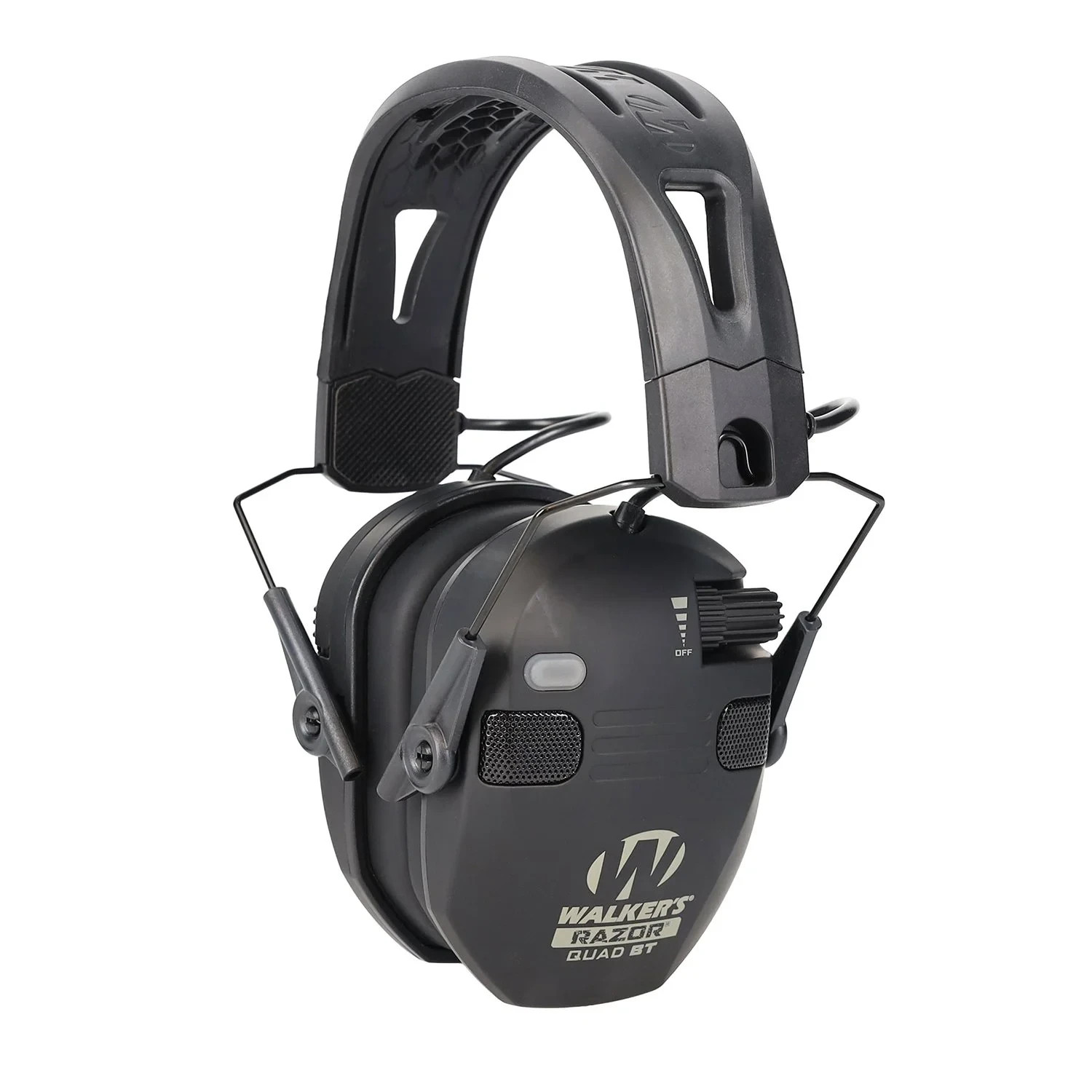 Walker's Razor Quad Bluetooth Tacti-Grip Slim Digital Muff Ear Protection | NEW