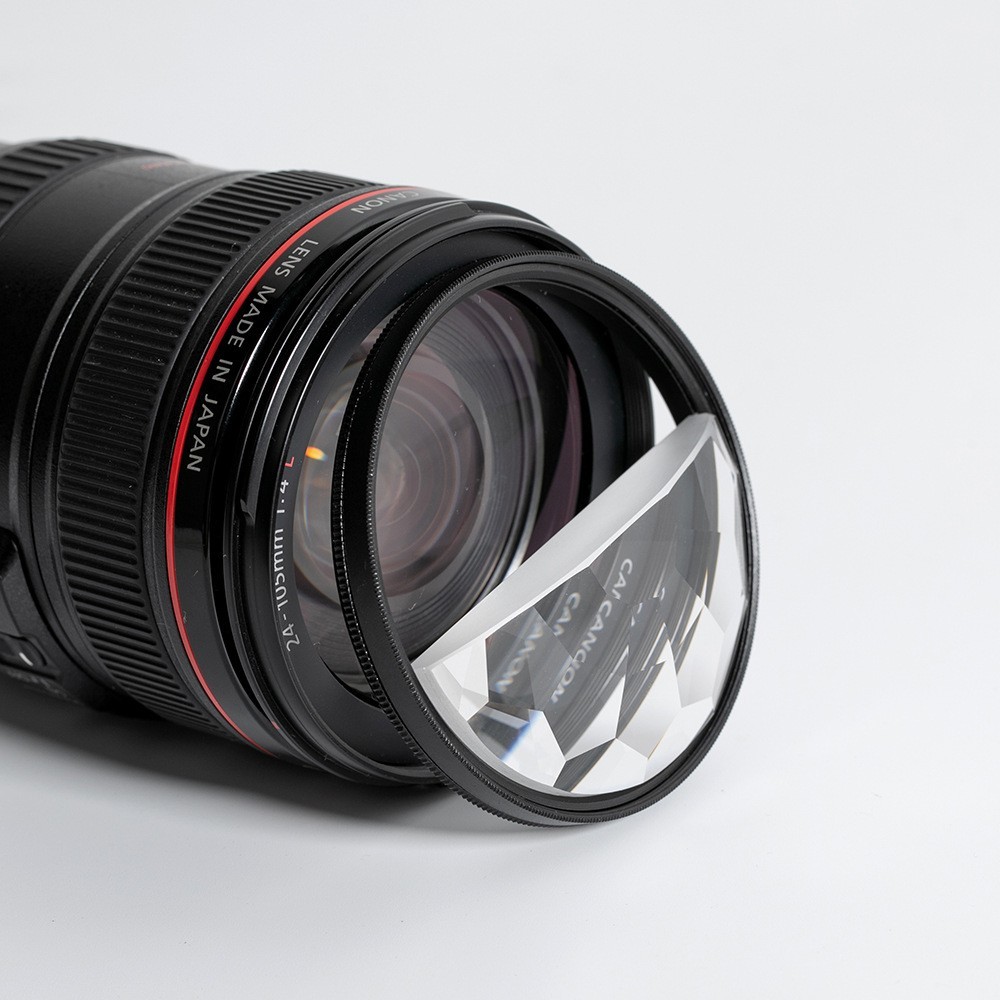 77mm Half Moon Multi-Refraction Filter Bokeh Foreground Blur for Camera Lens