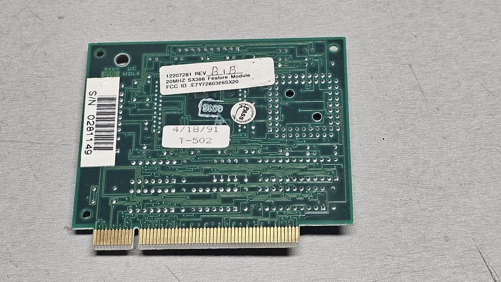 Intel 386SX-20 Accelerator Card Feature Module Advance Logic Research