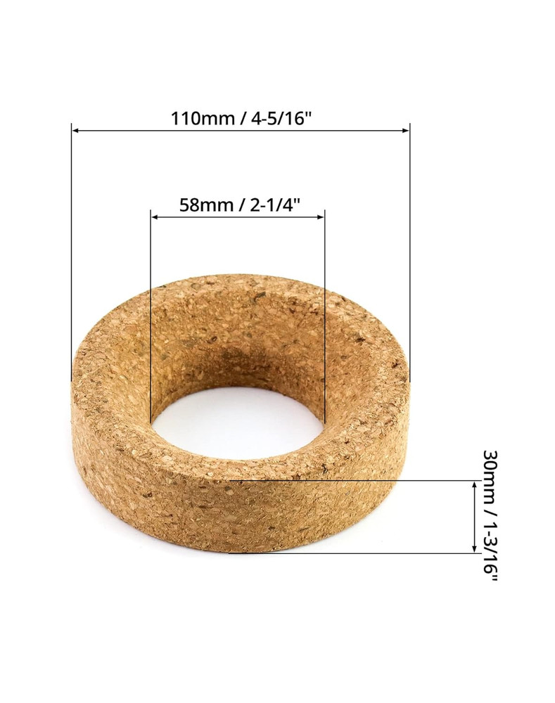 Lab Flask Support Cork Stand 4Pcs 110mm Holder for 250-2000mL Round Flasks