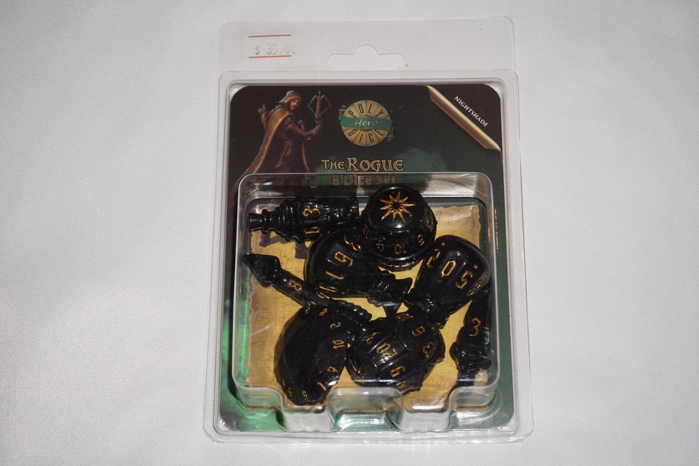 PolyHero Rogue 8 Dice Set Nightshade NEW Sealed