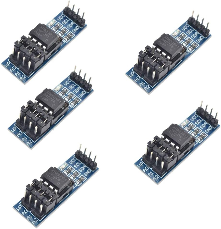 5pcs AT24C256 I2C Interface 256k Bits EEPROM Memory Module
