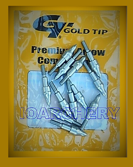 .246 POINTS ARCHERY ARROW POINTS 1 DZ GOLD TIP .