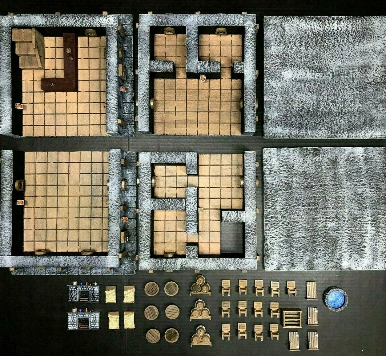 Tavern Inn Terrain Modular Set 28mm RPG Terrain for D&D