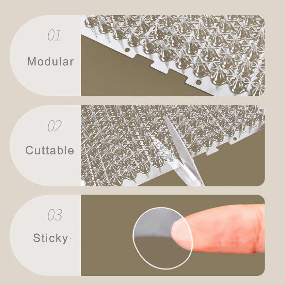 Yiteshi 10 Packs Scat Mat for Cats, 13X16 inches Pet Deterrent Spikes, Indoor...