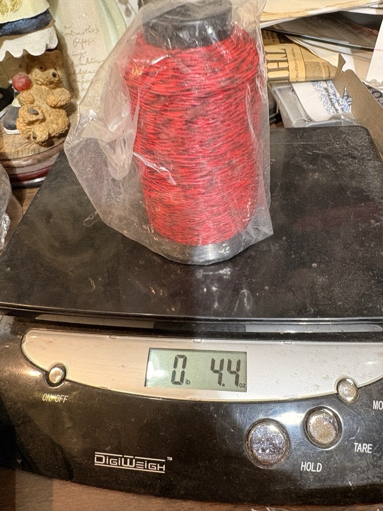 BCY 452X Bowstring Material 1/4 lb Partial spool 4oz. Red / Black