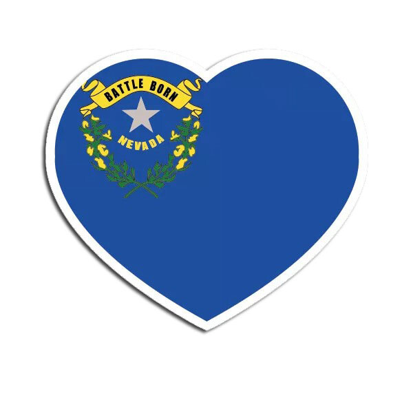 Nevada Heart Sticker Decal