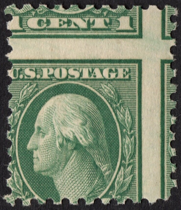 US Sc# 562 *MINT OG NH* { RARE DRAMATIC "2-WAY MISPERF ERROR } EFO 1c WASHINGTON