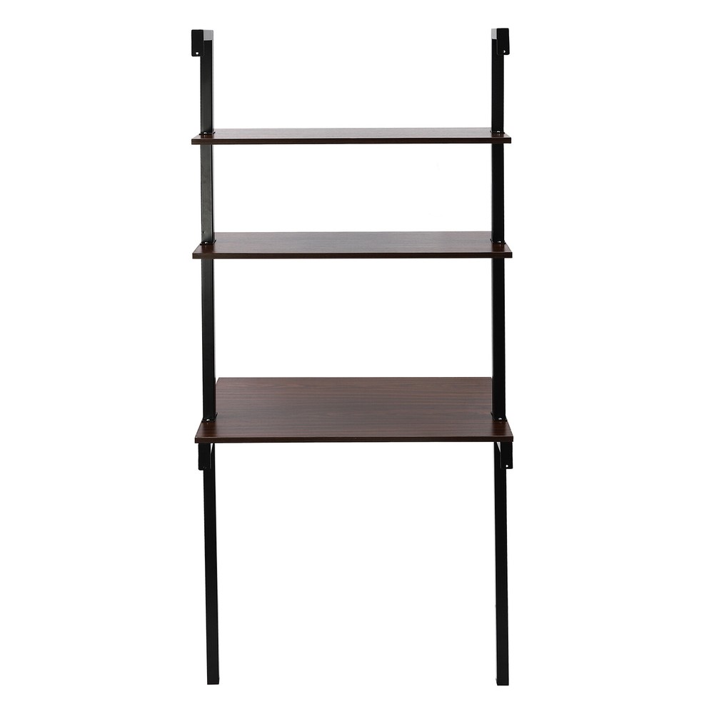 Wall-Mounted Desk with 3-Tier Storage – Space-Saving Design