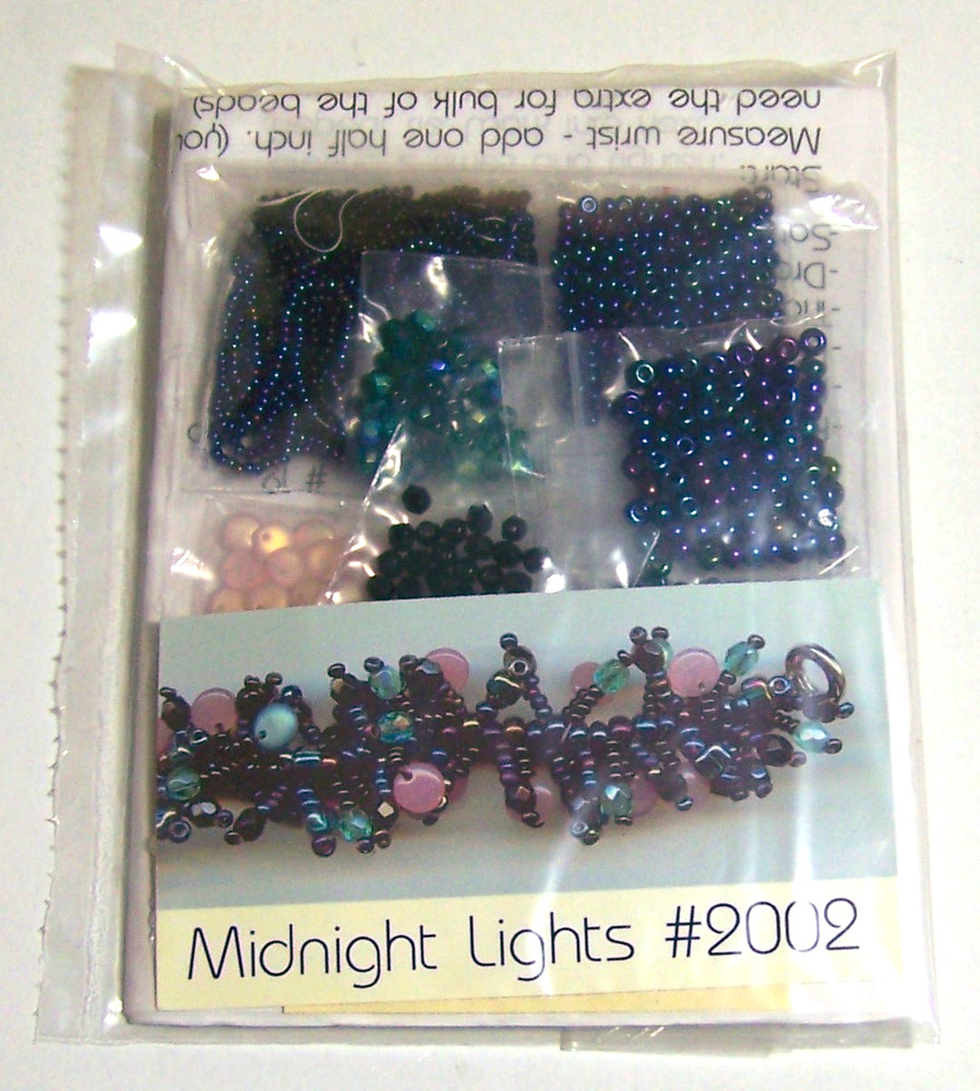 MIDNIGHT LIGHTS #2002 Beaded Bracelet Kit