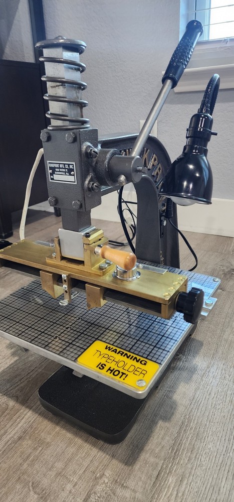 Kwikprint Model 55 - Hot Foil Stamping Machine Fully Functional Book Bindery Use