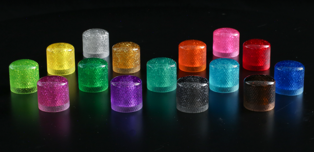 Xentric Guitars - METAL FLAKE Series Resin Guitar Knobs & Switch Caps