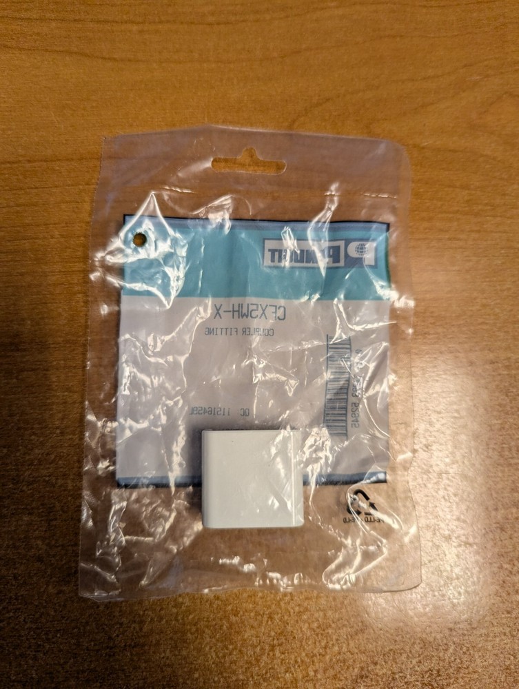 Panduit CFX5WH-X Coupler Fitting NEW